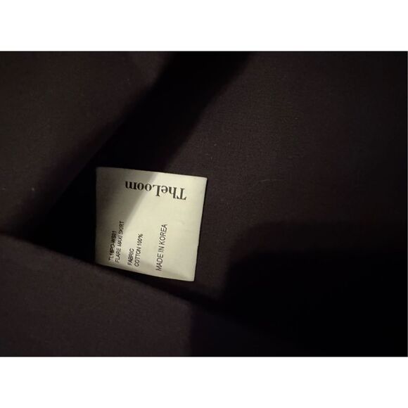 NWT New The Loom Flare Maxi Skirt Black European Brand MSRP $320 100% Cotton - Picture 10 of 13